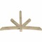 Ekena Millwork Alberta Rough Sawn Timber Gable Bracket, Douglas Fir, 72"W x 48"H x 4"D x 4"F, 16/12 Pitch GBW072X48X0404ALB00RDF - alternate 4